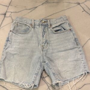 PACSUN Light Blue Dad Shorts
